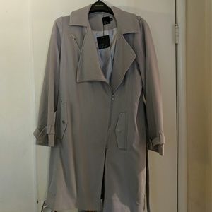 Asos asymmetrical lapel trench coat